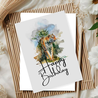 Printable Tiger Birthday Card #17