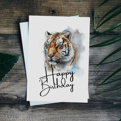 Printable Tiger Birthday Card #2