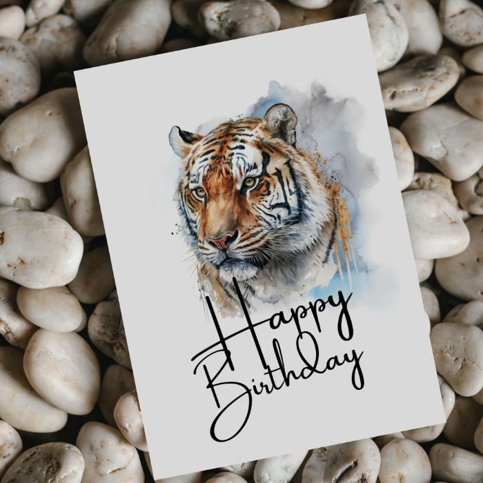 Printable Tiger Birthday Card #2