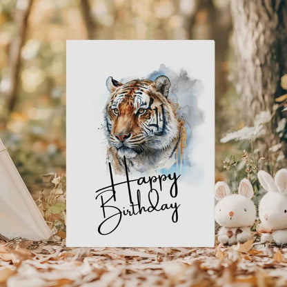 Printable Tiger Birthday Card #2