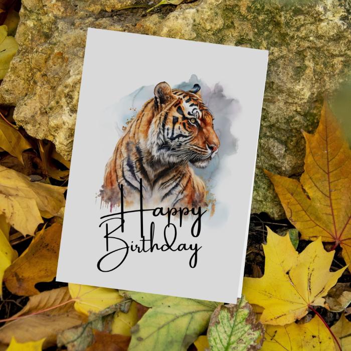 Printable Tiger Birthday Card #3