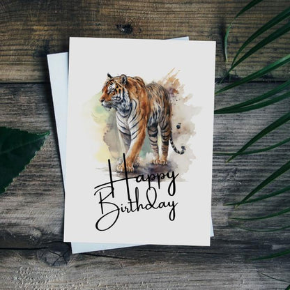 Printable Tiger Birthday Card #6