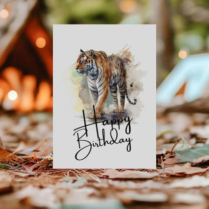 Printable Tiger Birthday Card #6