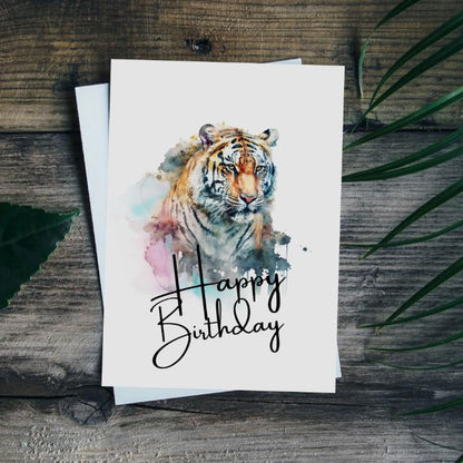 Printable Tiger Birthday Card #8