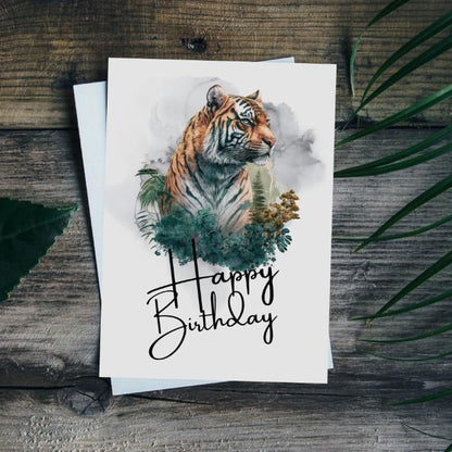 Printable Tiger Birthday Card #9