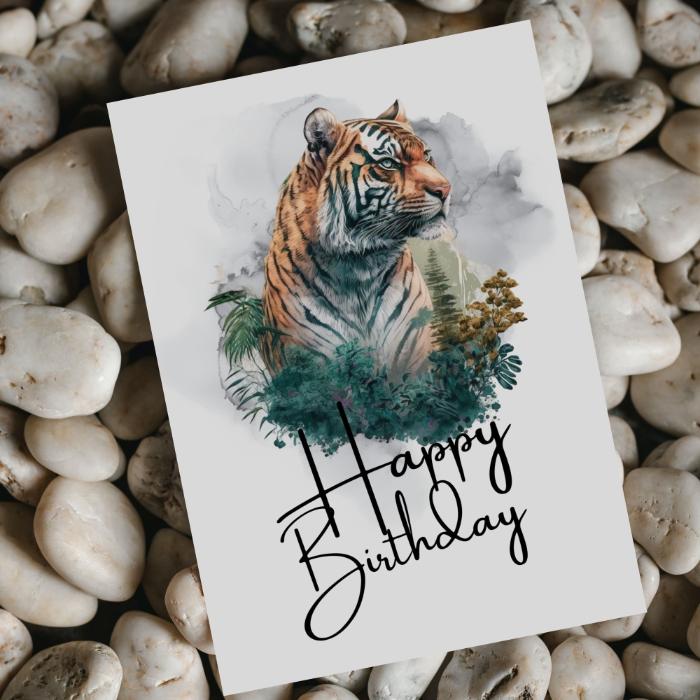 Printable Tiger Birthday Card #9