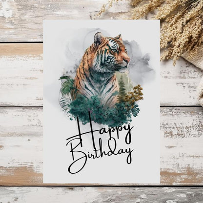 Printable Tiger Birthday Card #9