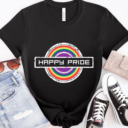 Ally Pride Shirt - Happy Pride Stamp