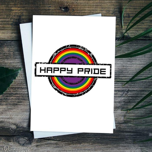 Ally Pride Stamp Printable Card Rainbow