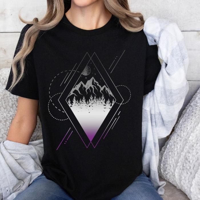 Subtle Asexual Shirt Geometric Nature