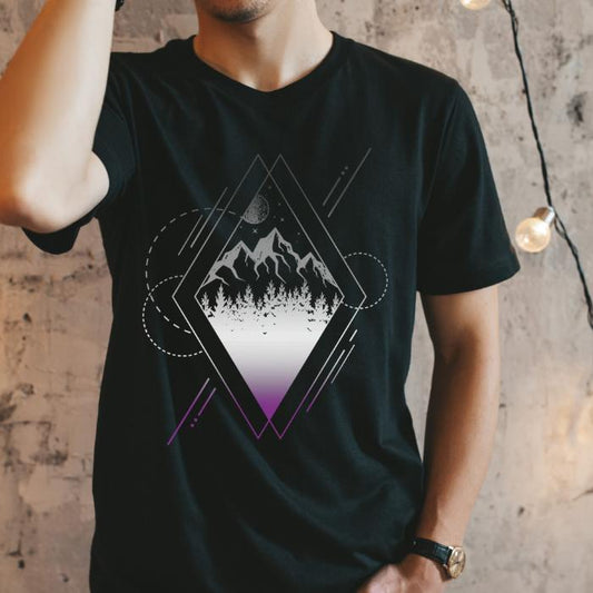 Subtle Asexual Shirt Geometric Nature