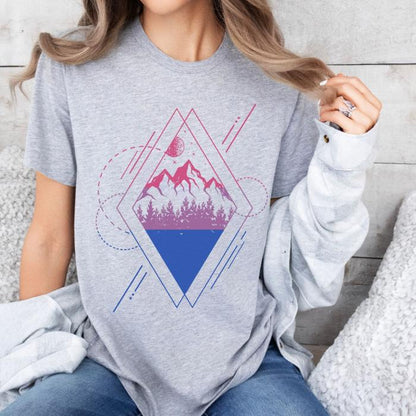 Subtle Bisexual Shirt Geometric Nature