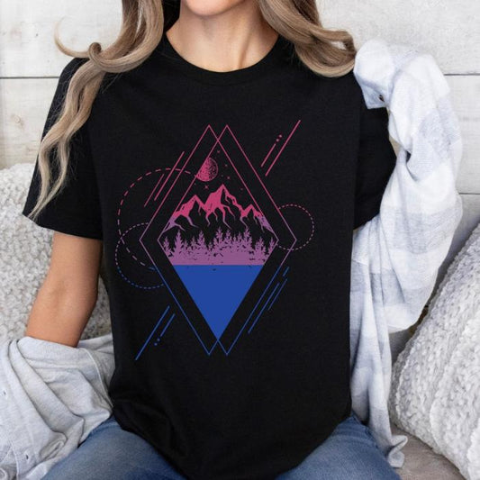 Subtle Bisexual Shirt Geometric Nature