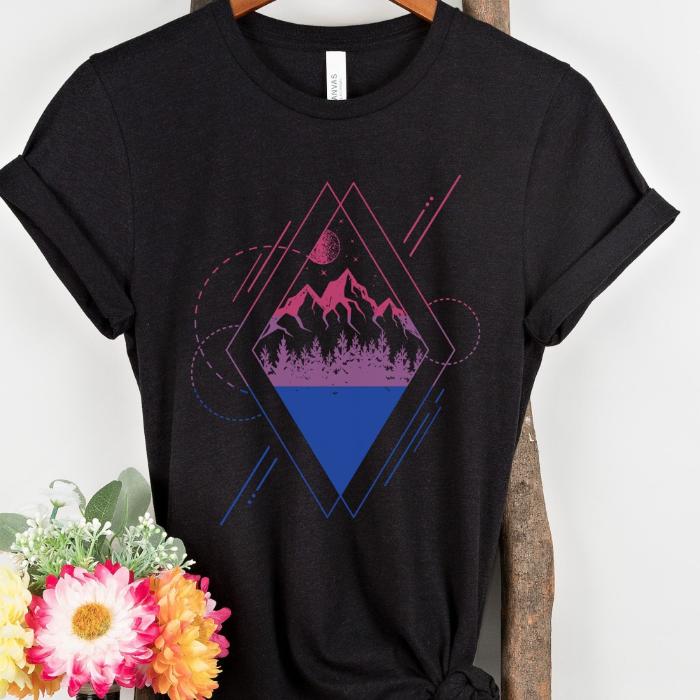 Subtle Bisexual Shirt Geometric Nature