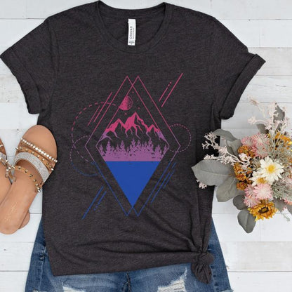 Subtle Bisexual Shirt Geometric Nature