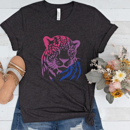 Bisexual Shirt Leopard - Wildlife Bi Pride Shirt