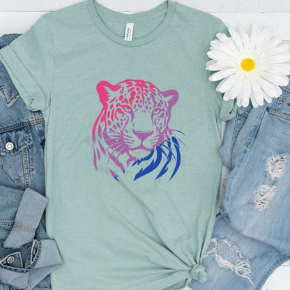 Bisexual Shirt Leopard - Wildlife Bi Pride Shirt