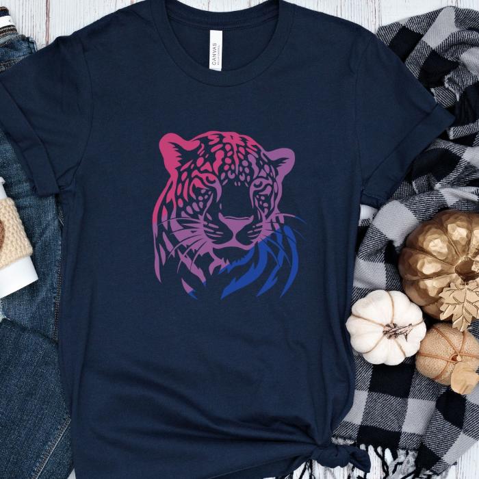 Bisexual Shirt Leopard - Wildlife Bi Pride Shirt