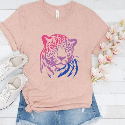 Bisexual Shirt Leopard - Wildlife Bi Pride Shirt