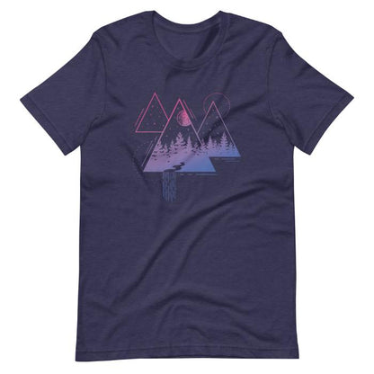 Subtle Bisexual Shirt Mountain Landscape Abstract