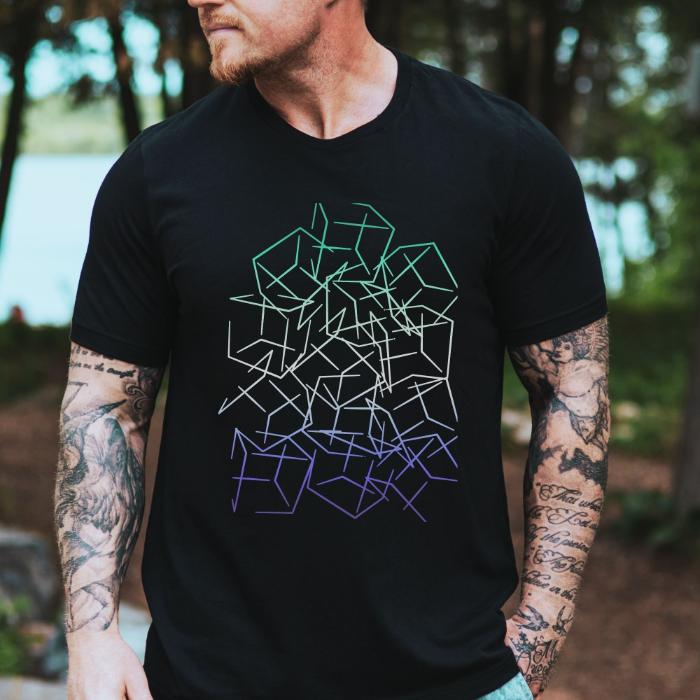 Subtle MLM Pride Shirt 3D Cubic Design