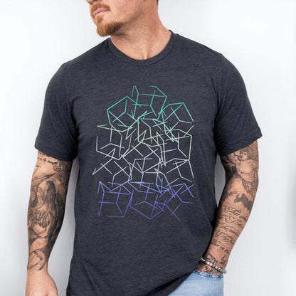 Subtle MLM Pride Shirt 3D Cubic Design