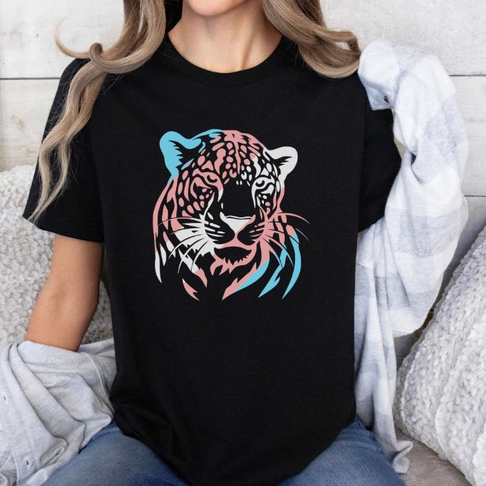 Transgender Shirt Leopard - Wildlife Trans Pride Tee