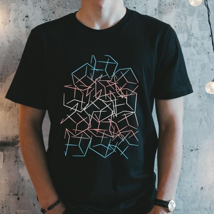 Subtle Trans Pride Shirt 3D Cubic Design