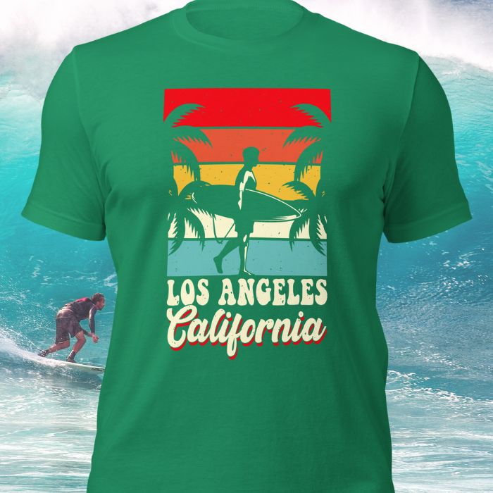 Surfing Shirt Los Angeles California