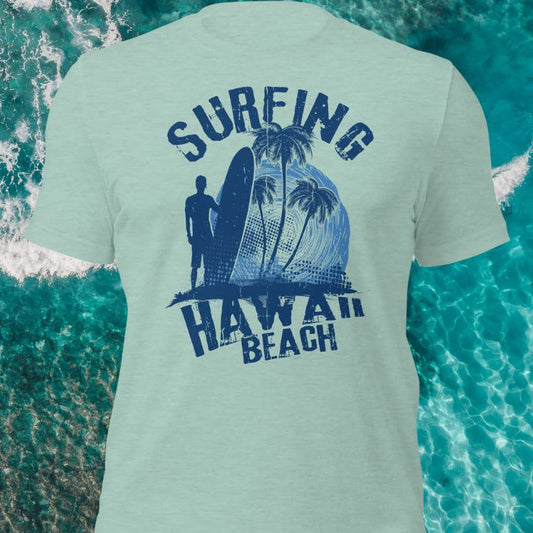 Surfing Hawaii Beach Shirt