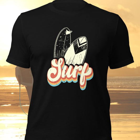 Surfing Shirt Surfboards Retro Surf