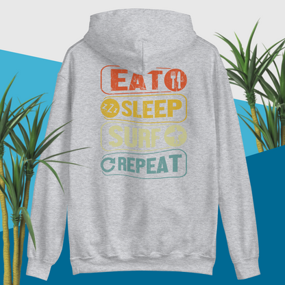 Surfing Hoodie Eat Sleep Surf Repeat