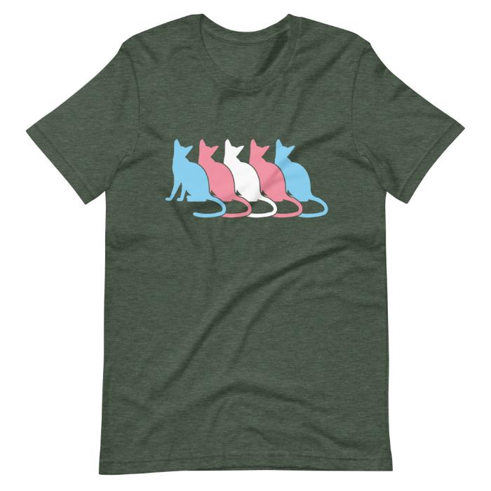 Transgender Shirt Cats In A Row