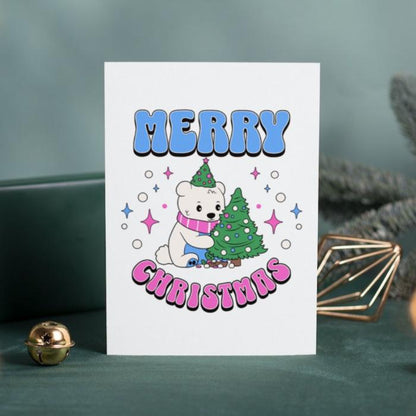 Printable Transgender Christmas Card Merry Christmas Polar Bear