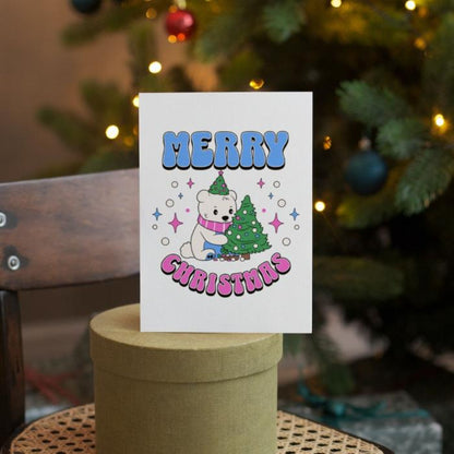 Printable Transgender Christmas Card Merry Christmas Polar Bear