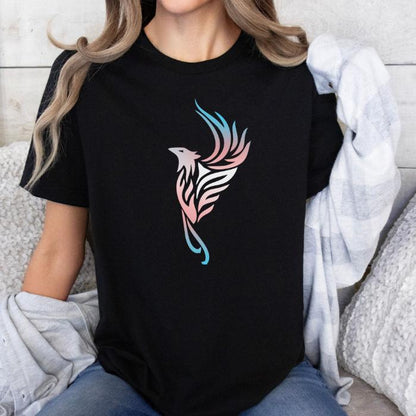 Subtle Trans Pride Shirt Rising Phoenix