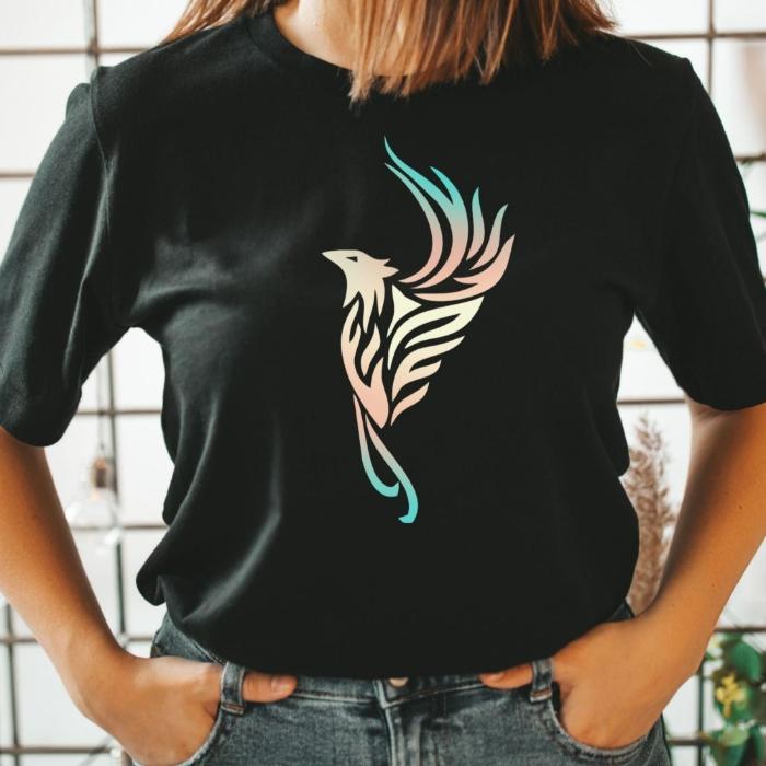 Subtle Trans Pride Shirt Rising Phoenix