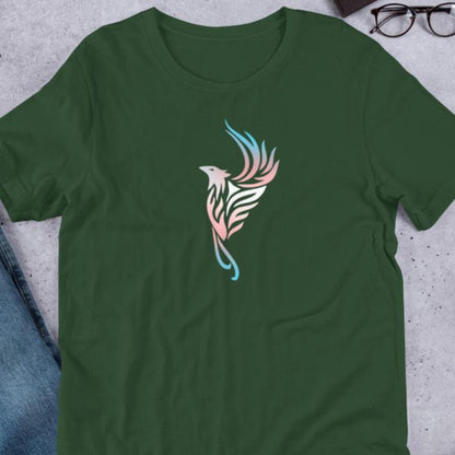 Subtle Trans Pride Shirt Rising Phoenix