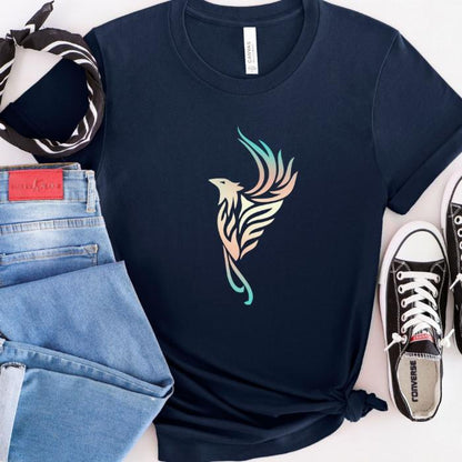 Subtle Trans Pride Shirt Rising Phoenix