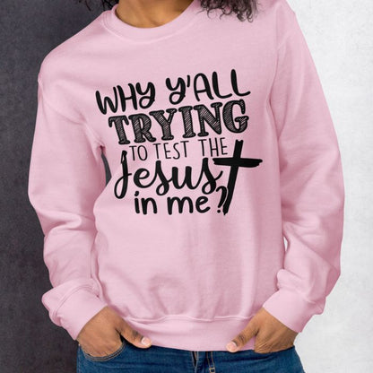 Trying To Test Jesus Sweatshirt