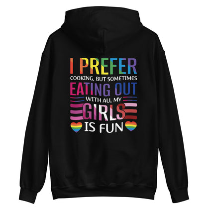 Lesbian Pride I Prefer Cooking Hoodie