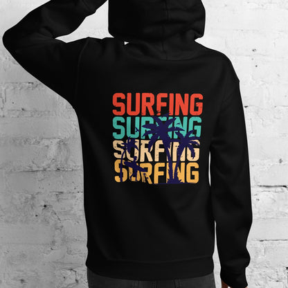 Surfing Hoodie Palms