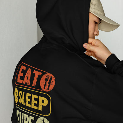 Surfing Hoodie Eat Sleep Surf Repeat