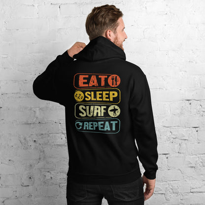 Surfing Hoodie Eat Sleep Surf Repeat