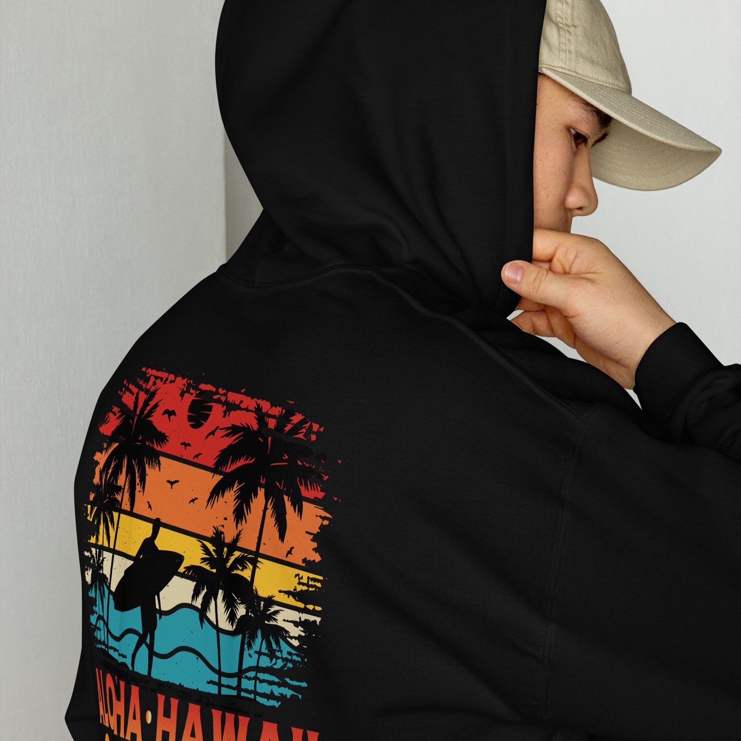 Surfing Hoodie Aloha Hawaii