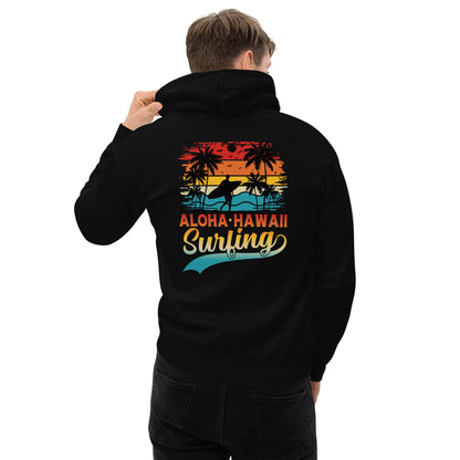 Surfing Hoodie Aloha Hawaii