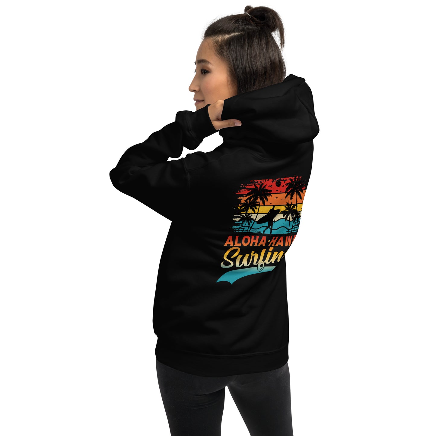 Surfing Hoodie Aloha Hawaii