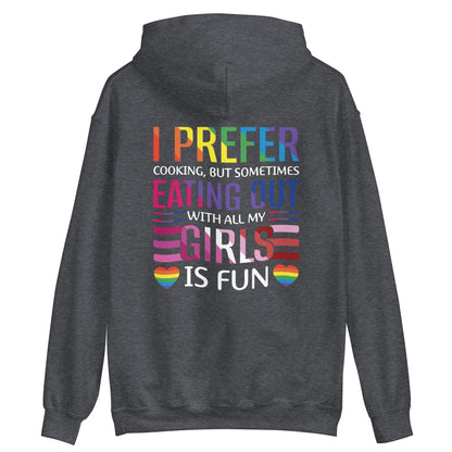 Lesbian Pride I Prefer Cooking Hoodie