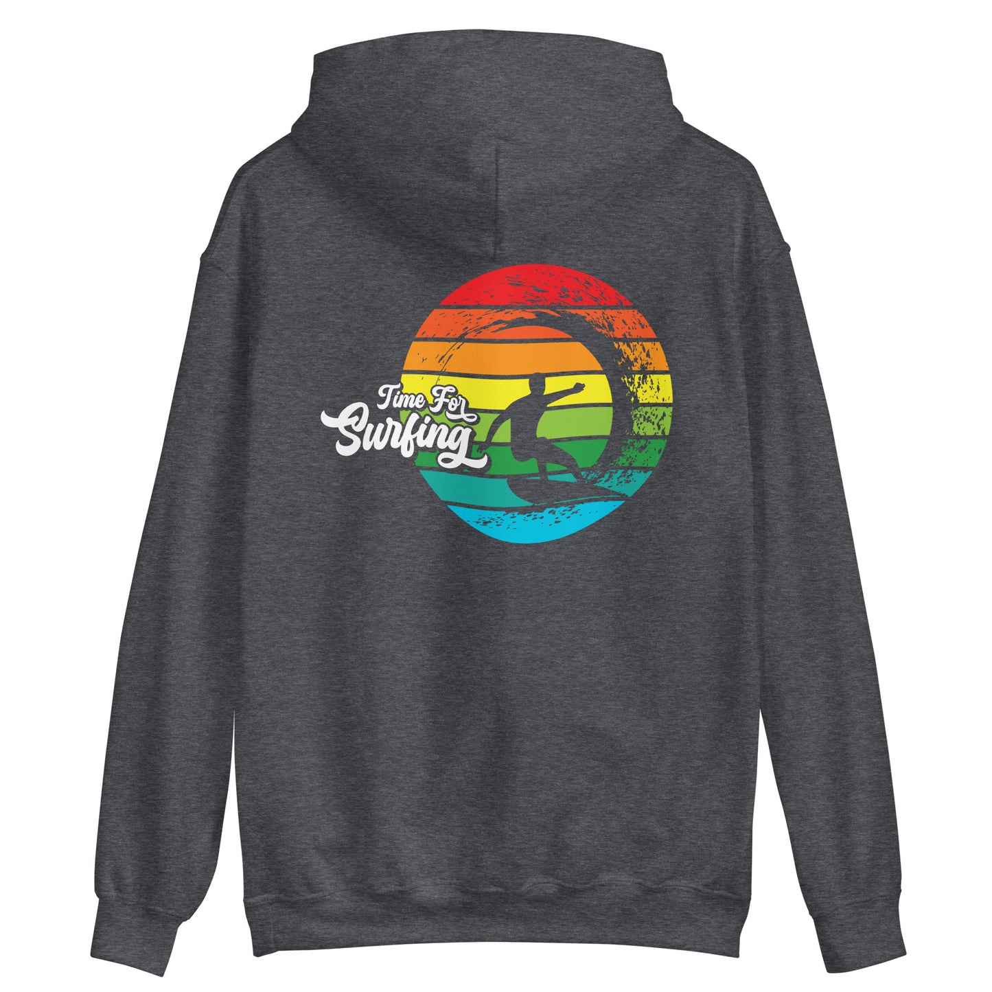 Surfing Hoodie Time For Surfing Retro Sun