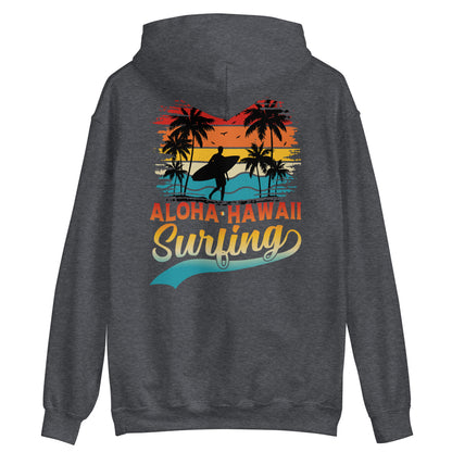 Surfing Hoodie Aloha Hawaii